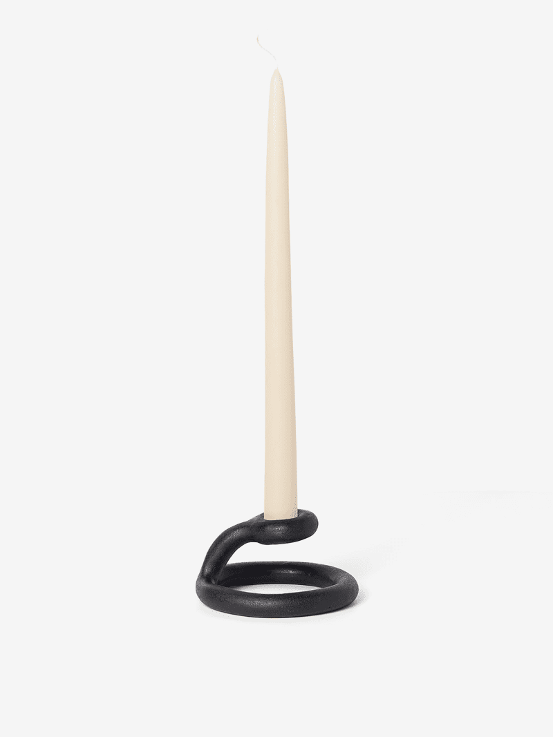 sin uni candlestick in matte bla